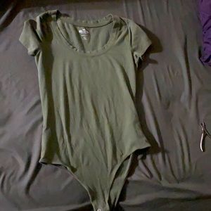 Green body suit from HOLLISTER size large